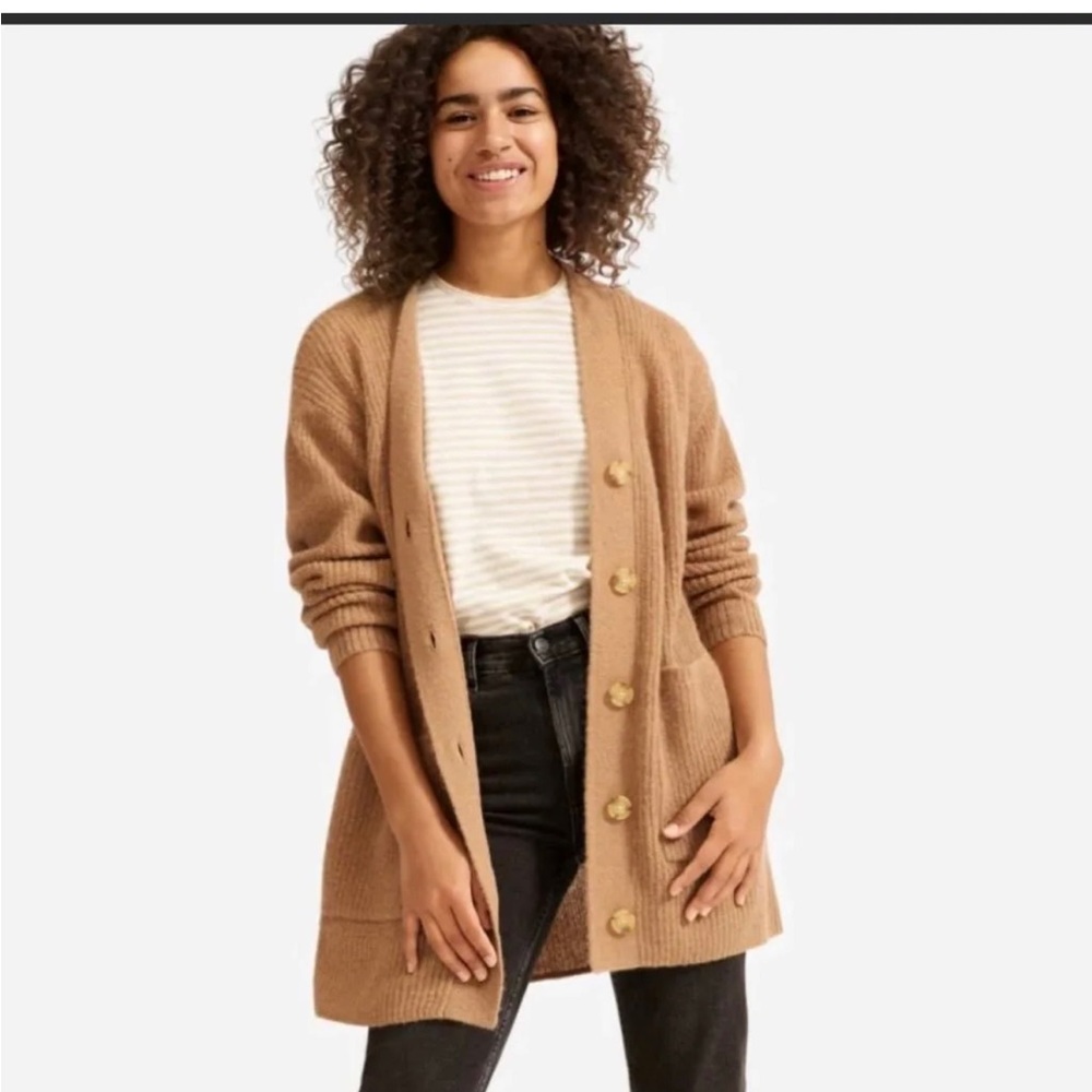 Everlane The Oversized Alpaca Cardigan